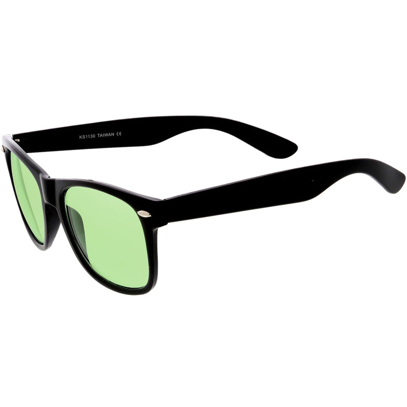 zeroUV Limited Edition Color Tinted Lens Horned Rim Sunglasses 8803 Sunglasses