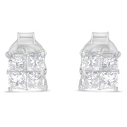 Bids.com 10K White Gold Diamond Stud Earrings (3/4 cttw, H-I Color, SI2-I1 Clarity) Earrings