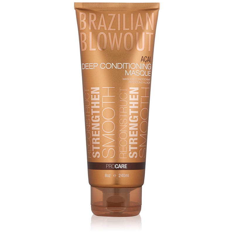 Brazilian Blowout Brazilian Blowout Deep Conditioning Masque 8 Oz / 240 Ml White & Cream Sauces