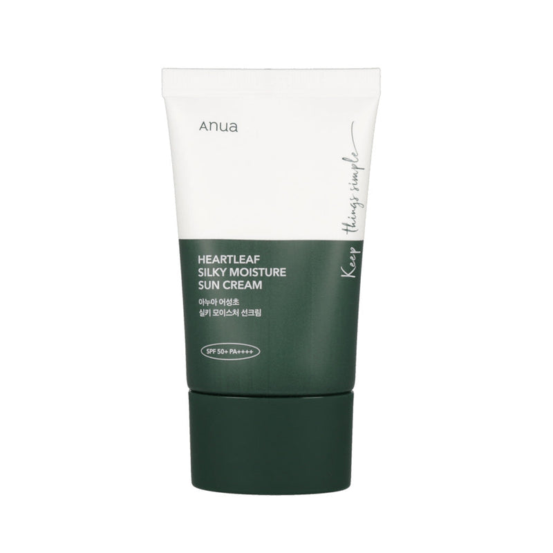 AsiaBeautyMall ANUA Heartleaf Silky Moisture Sun Cream Sunscreen