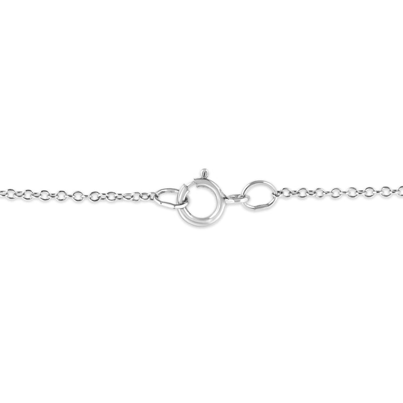 Bids.com .925 Sterling Silver Prong-Set Diamond Accent Starfish Pendant Necklace (I-J Color, I1-I2 Clarity) - Size 18" Necklaces