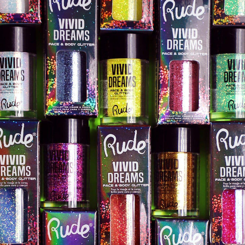 Rude Cosmetics Vivid Dreams Face & Body Glitter Loose Glitter & Pigments