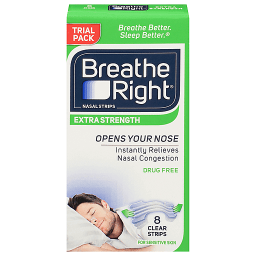 Breathe Right Breathe Right Nasal Strips, Extra Strength, Drug Free, Trial Pack Medicine & Drugs