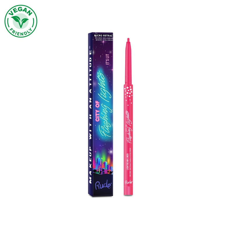 Rude Cosmetics City of Flashing Lights Micro Retractable Liner Eyeliner & Lipliner