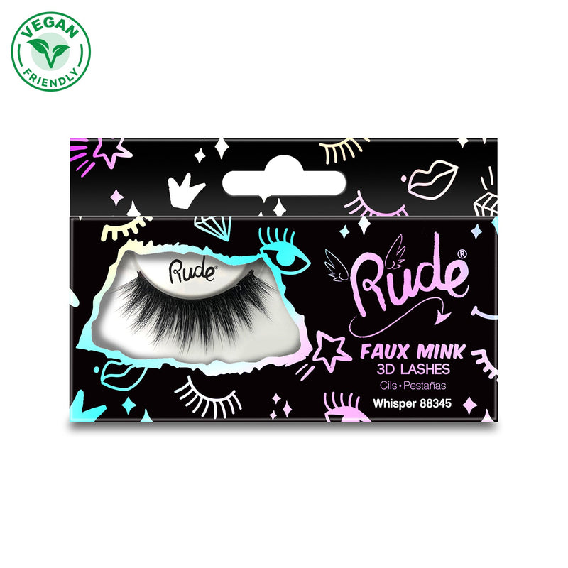 Rude Cosmetics Essential Faux Mink 3D Lashes False Eyelashes