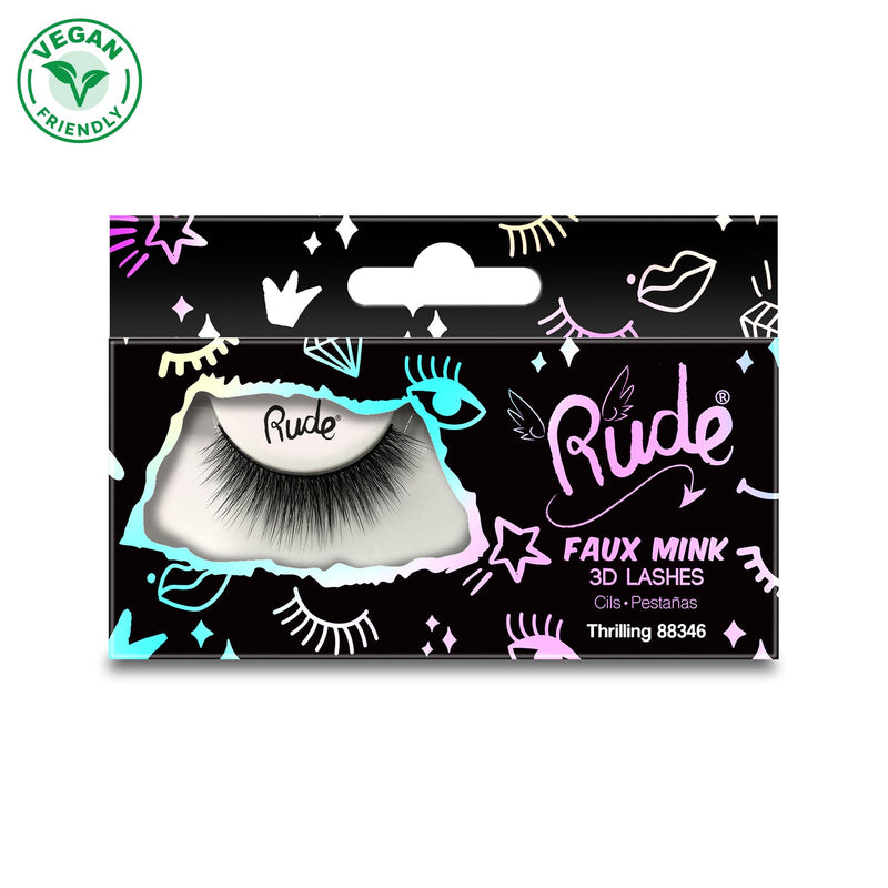 Rude Cosmetics Essential Faux Mink 3D Lashes False Eyelashes