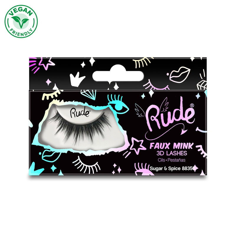 Rude Cosmetics Essential Faux Mink 3D Lashes False Eyelashes