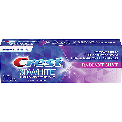 Crest Crest 3D White, Whitening Toothpaste Radiant Mint, 3.0 Oz Toothpaste