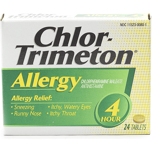 Chlor-Trimeton Chlor-Trimeton 4 Hour Allergy Relief Tablets 24 Personal Care Lavender
