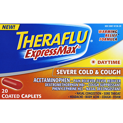 Theraflu Theraflu Severe Cold & Cough, Daytime, Coated Caplets Health & Beauty Midnight Blue