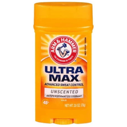 Arm & Hammer Arm & Hammer Ultra Max Solid Antiperspirant Deodorant Wide Stick Unscented 2.6 Oz Deodorant Orange
