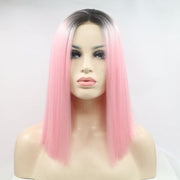 Mill's Beauty Supply Synthetic Lace Front Mid-length Straight Wig, 12"