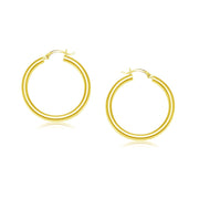 Bids.com 14k Yellow Gold Polished Hoop Earrings (25 mm) Earrings
