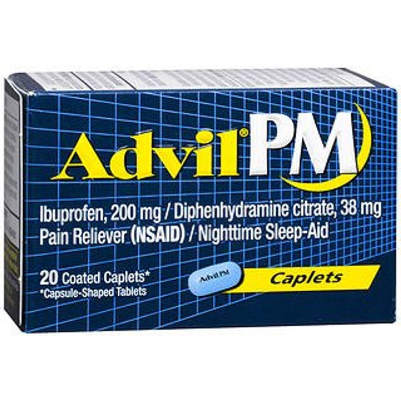 Advil Advil Pm Pain Reliever/Nighttime Sleep Aid, Coated Caplets Health & Beauty