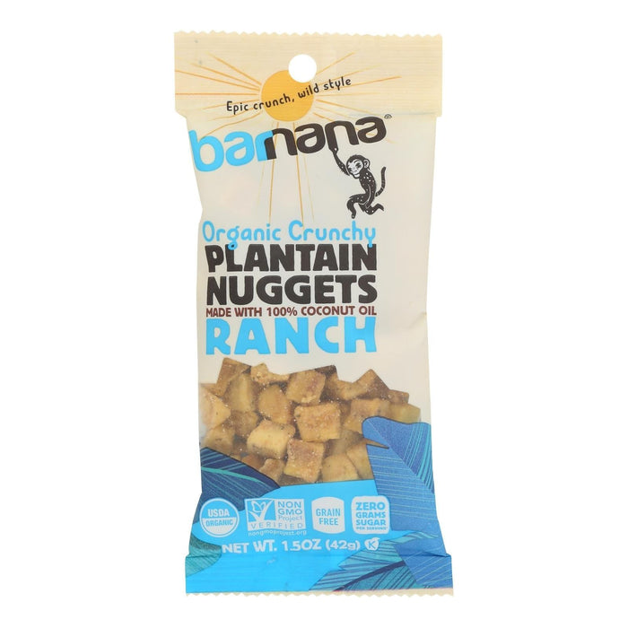 Barnana Original Plantain Nuggets with Ranch Seasoning (Pack of 12 - 1.5 Ounce Bags)