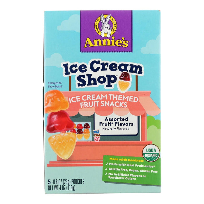 Annie's Homegrown - Fruit Snack Ice Cream Shop (Pack of 10-4oz)