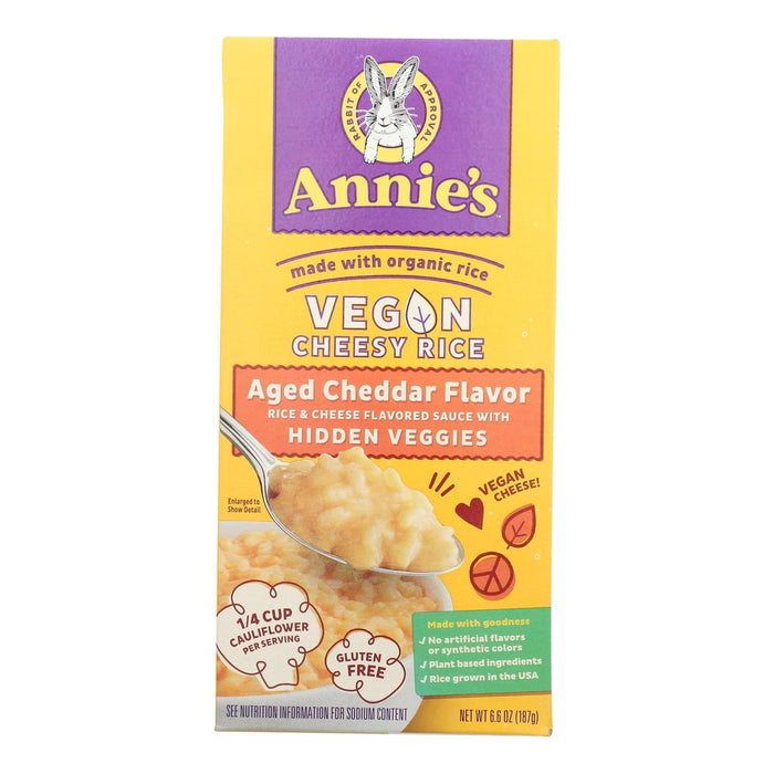 Annie's Homegrown - Cheesy Rice Aged Cheddar (Pack of 12 6.6 Oz)
