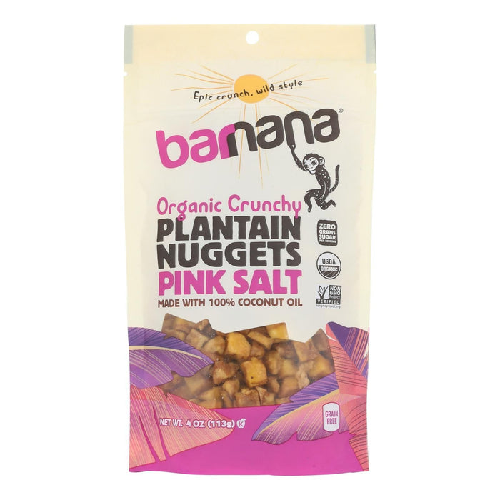 Barnana Plantain Nugs with Pink Salt (Pack of 6 - 4 oz Bags)