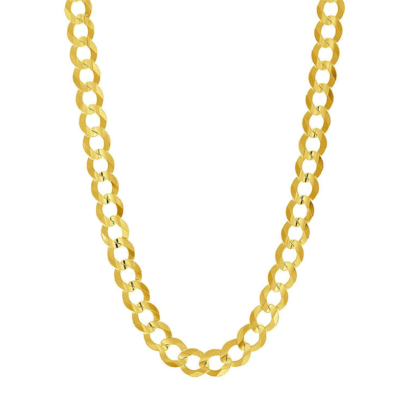 Bids.com 8.2mm 14k Yellow Gold Solid Curb Chain Necklaces