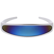 zeroUV Retro Futuristic 1980's Disco Wrap Around Space Sunglasses 8964 Sunglasses