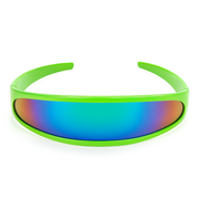 zeroUV Retro Futuristic 1980's Disco Wrap Around Space Sunglasses 8964 Sunglasses