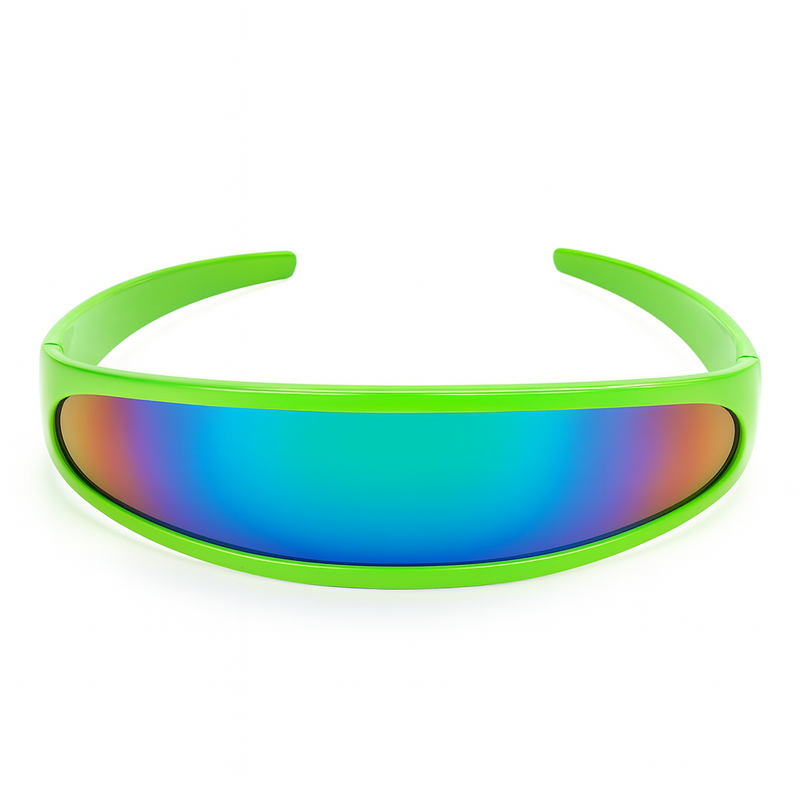 zeroUV Retro Futuristic 1980's Disco Wrap Around Space Sunglasses 8964 Sunglasses