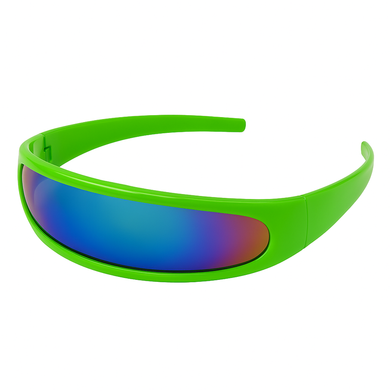 zeroUV Retro Futuristic 1980's Disco Wrap Around Space Sunglasses 8964 Sunglasses