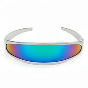 zeroUV Retro Futuristic 1980's Disco Wrap Around Space Sunglasses 8964 Sunglasses