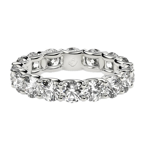 Bids.com Round Cut Lab Grown Diamond Eternity Ring in 14k White Gold (4 cttw FG/VS2) Rings