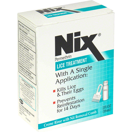 Nix Nix Creme Rinse Lice Treatment With Nit Removal Comb Personal Care