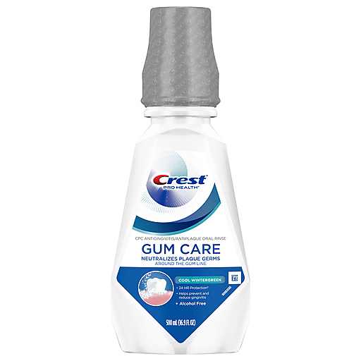 Crest Crest Pro-Health Gum Care Oral Rinse, Alcohol-Free – Cool Wintergreen, 16.9 oz (500 mL) Mouthwash