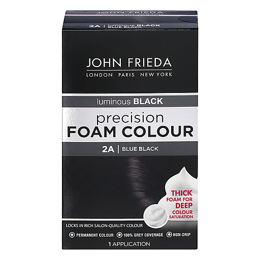John Frieda John Frieda Luminous Black Precision Blue Black 2A Foam Color 1C Hair Color Dark Slate Gray
