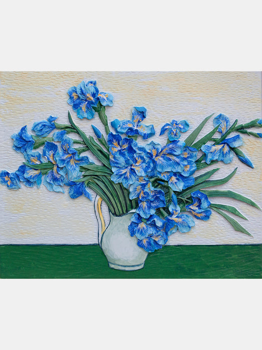 Van Gogh's Irises DIY 3D Oil Painting Kit