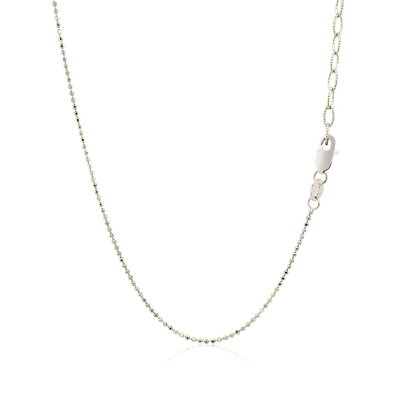 Bids.com 14k White Gold Necklace with Round Diamond Charms Necklaces