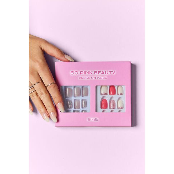 Mill's Beauty Supply SO PINK BEAUTY Press On Nails, 2 Packs