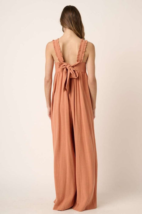 Mittoshop Sleeveless Wide Leg Jumpsuit