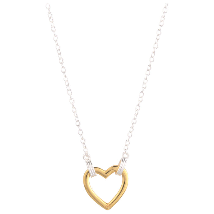 18K Gold Plated Heart Pendant Necklace