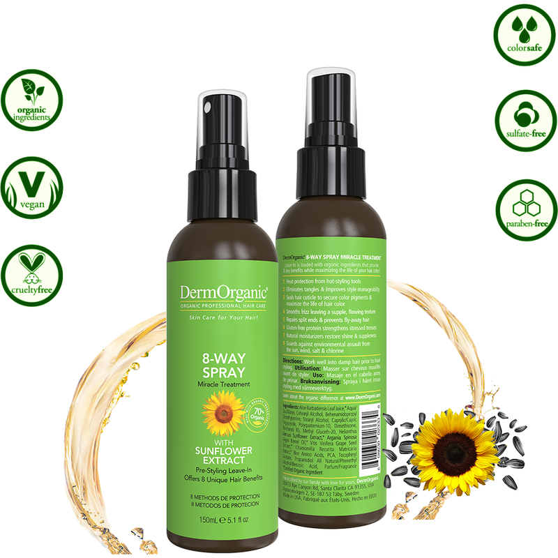 DermOrganic Official Shop 8-Way Thermal Spray Conditioners