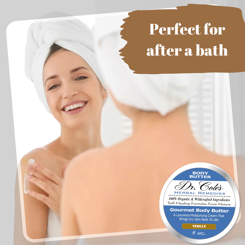 COLEHERBALS 39 - Dr. Cole's Gourmet Body Butter - VANILLA Herbal