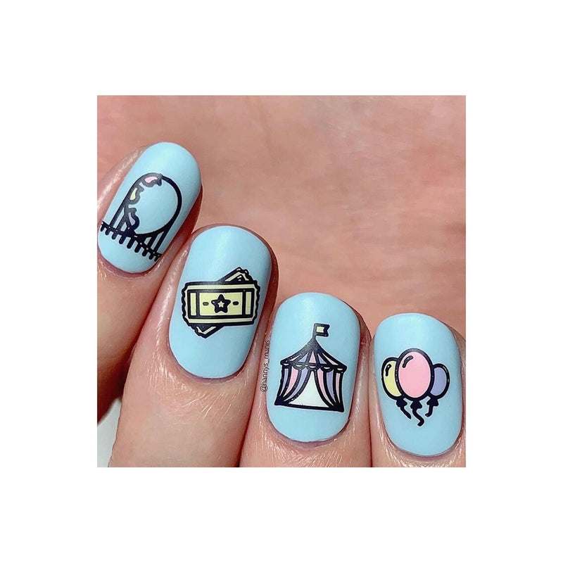 UberChic Beauty Carnival & Fair Time Stamping Plate