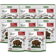 Grazly Bison Liver Crisps - 100% Grass-Fed/Finished Bison Crisp