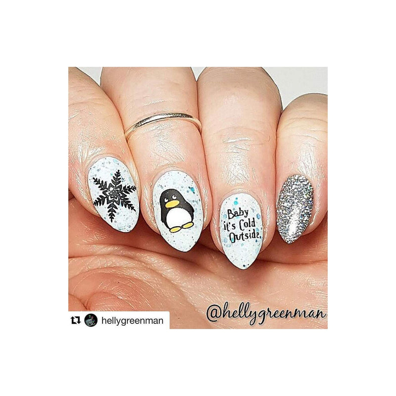 UberChic Beauty Holly Jolly, (Christmas-02) Stamping Plate