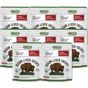 Grazly Bison Liver Crisps - 100% Grass-Fed/Finished Bison Crisp