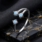 Bids.com 925 Sterling Silver Translucent Opal Ring for Women Rings