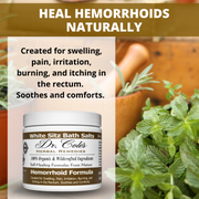 COLEHERBALS LLC 03 - Dr. Cole's Hemorrhoid Salts White Herbal Antique White