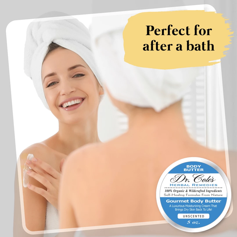 COLEHERBALS 33 - Dr. Cole's Gourmet Body Butter - Unscented Herbal