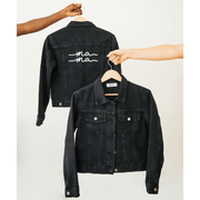Sunflower Motherhood Black Denim Mama Jacket Clothing