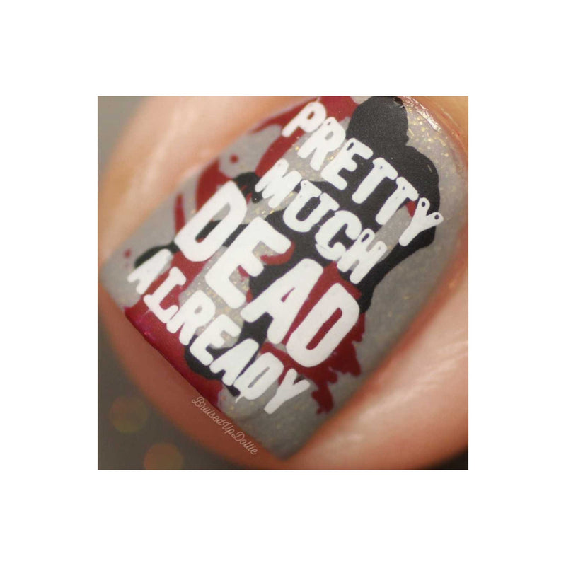 UberChic Beauty Zombie Love-02 Stamping Plate