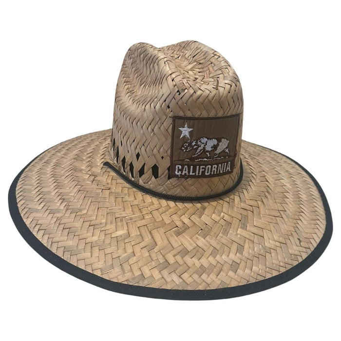 California Patch Lifeguard Straw Hat - CLEARANCE / FINAL SALES