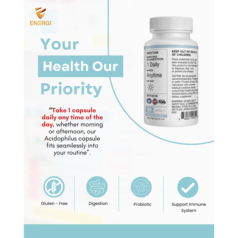 Energi Nutrition Acidophilus Blend Supplement